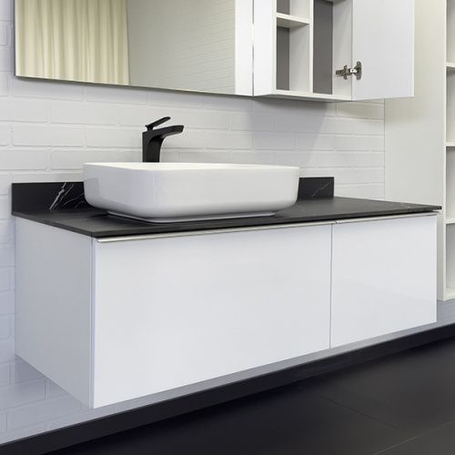 Тумба с раковиной Comforty Милан 00-00014006CF 120х50 подвесная цвет белый