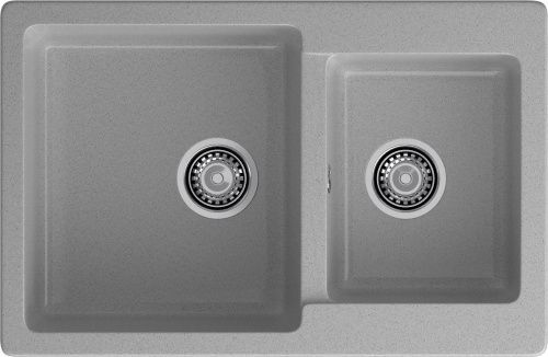 Кухонная мойка Granfest Practik P-780K серый 80х50 цвет серый поверхность матовая