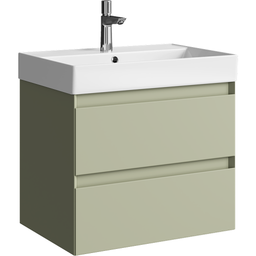 Тумба под раковину Aqwella Y GE01652SH 70х50 подвесная цвет зеленый