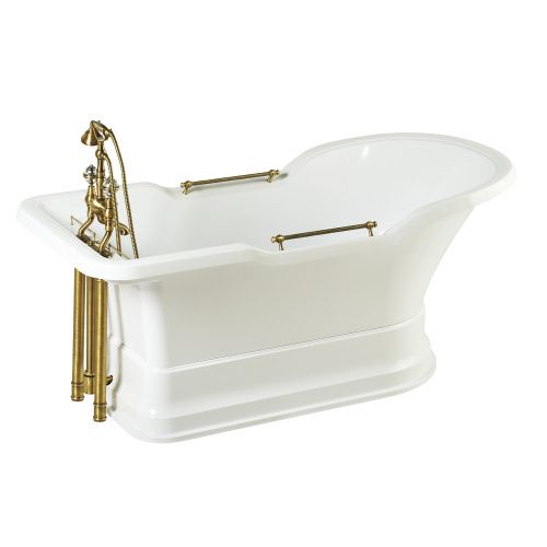 Ванна из искусственного камня Migliore IMPERO PODIUM 25811 180х85 отдельностоящая прямоугольная