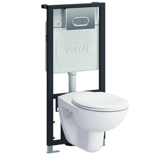 Комплект унитаз с инсталляцией и клавишей смыва Vitra Normus 9773B003-7202