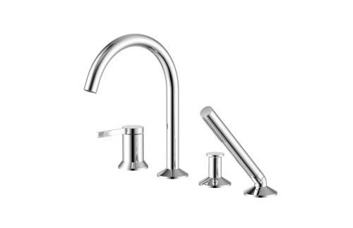 Смеситель Azario FLAME AZ-VPC258320C на борт ванны хром