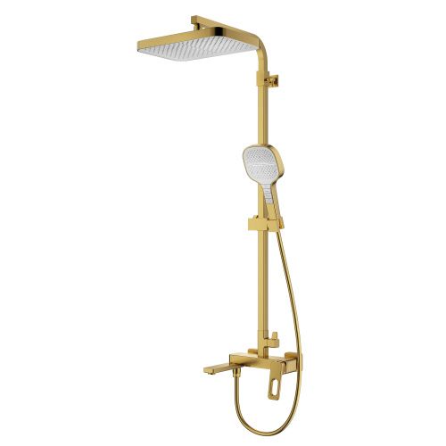 Душевая стойка Raglo R51 R51.24.03 настенная цвет золото