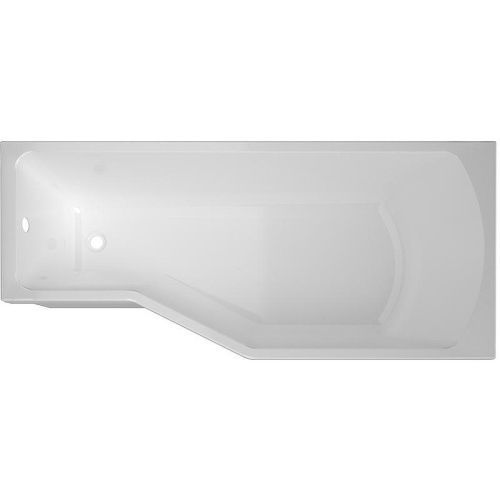 Ванна акриловая 1MarKa Convey 01кон1775п 170х75 пристенная асимметричная без ножек
