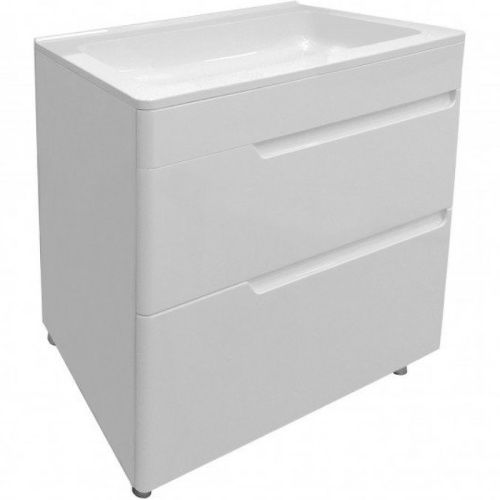 Тумба с раковиной Эстет Kare Luxe ФР-00005719 80х40 напольная цвет белый
