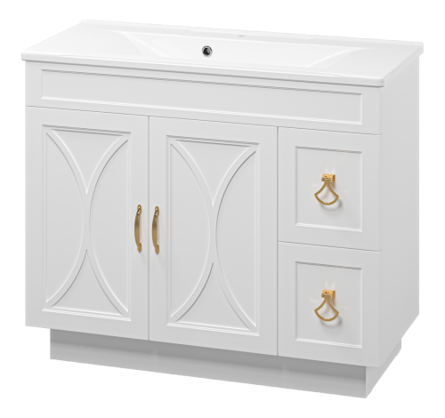 Тумба под раковину Misty Амбра П-Амб0100-011-2Я 100х40 напольная