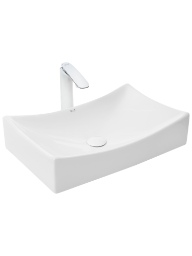Раковина из сантехнического фаянса WeltWasser WW SK 10000004586 40 см накладная цвет белый без отверстий под смеситель