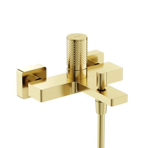 Смеситель для ванны и душа Sancos Nexus SC9014BG настенный золото