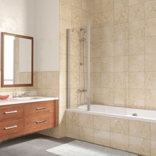 Душевая шторка на ванну Vegas-Glass E2V LUX ST E2V LUX ST 115 08 crystalvision L 115х150 стекло прозрачное профиль хром ориентация левая