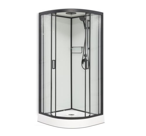 Душевая кабина Frank 420240 120х120 четверть круга с крышей ориентация универсальная