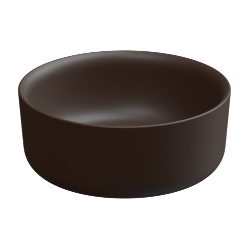 Раковина керамическая GSG Ceramic Design Hit! HILAVRO42035 40х40 накладная цвет коричневый без отверстий под смеситель