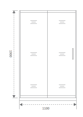 Душевая дверь Good Door SPIRIT СП00018 110х190 стекло прозрачное профиль хром - фото 2
