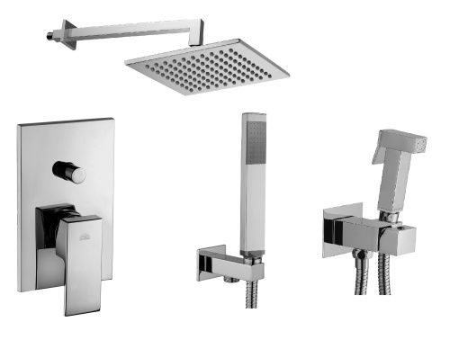 Душевая система Paffoni Elle KITZEL015CR/MKING встраиваемая в стену
