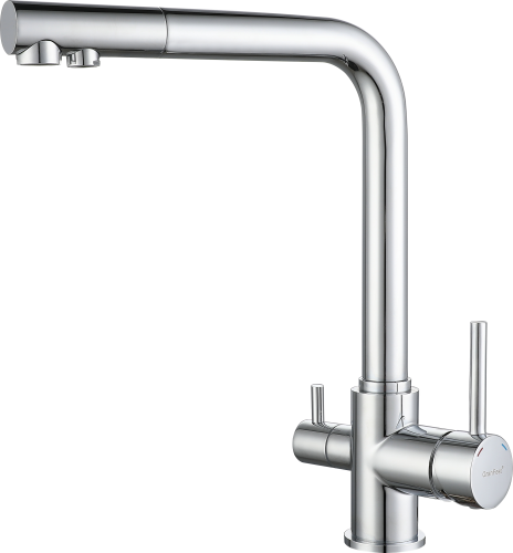 Смеситель для кухни Granfest 3611 хром на мойку хром