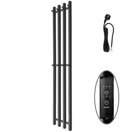 Полотенцесушитель электрический Маргроид Inaro Inaro-12018-1049-9005R 20х120 черный