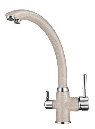Смеситель для кухни Granula 2167, ПИРИТ на мойку бежевый