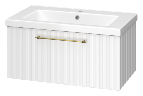 Тумба под раковину Brevita Alicante ALI-09080-0101Я 80х50 подвесная цвет белый