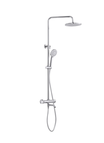 Душевая стойка Arrow AMG13SH848U2BC настенная цвет черный с термостатом