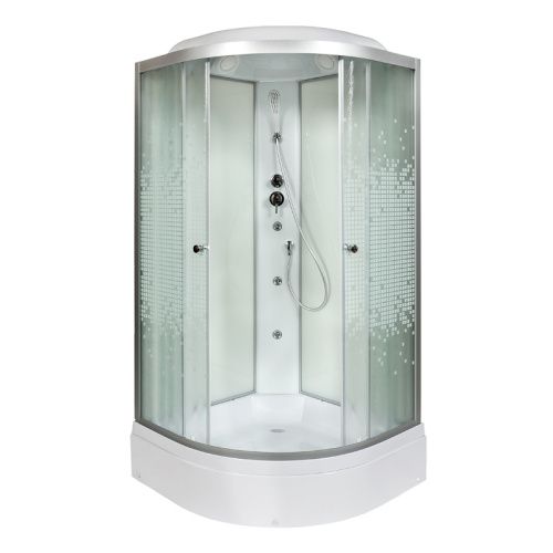 Душевая кабина AvaCan L790GM 90х90 четверть круга с крышей ориентация универсальная