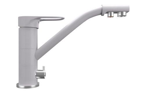 Смеситель для кухни Ulgran Quartz UQ-010-04 на мойку серый