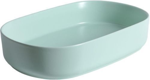 Раковина керамическая Allen Brau Fantasy 4.11022.MT 60х40 накладная цвет зеленый без отверстий под смеситель