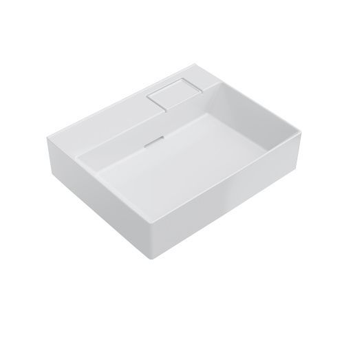 Раковина керамическая Kerama Marazzi LOGICA LO.wb.60.0 60х50 накладная цвет белый без отверстий под смеситель