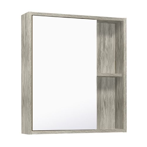 Зеркало-шкаф Runo ЭКО 00-00001187 60х70 подвесной цвет серый