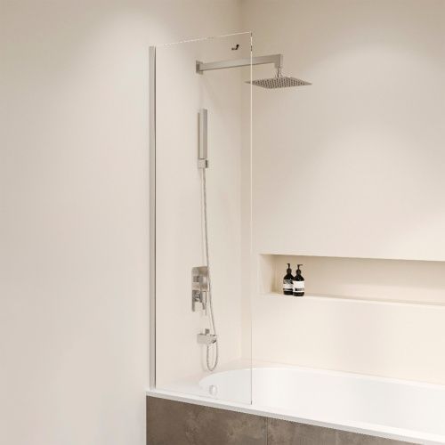 Душевая шторка на ванну RGW Screens 35110562830-11 30х150 стекло прозрачное профиль хром ориентация универсальная