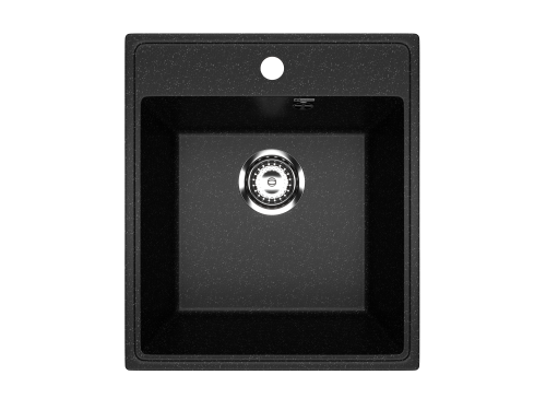 Кухонная мойка Uperwood ECON UPD-404 4910201226 45х50 цвет черный поверхность матовая