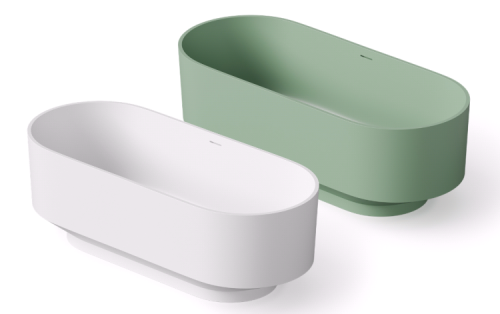 Ванна из искусственного камня Dea Design Shadow DD8675 1700 18 170х70 отдельностоящая овальная