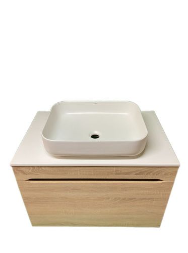 Тумба с раковиной Sintesi STL.W7817_SIN-LVB-APP-409 60х60 подвесная цвет бежевый