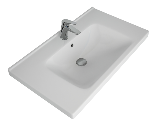 Раковина мебельная керамическая Dreja Harmonia 80 640207 80х50 накладная цвет белый