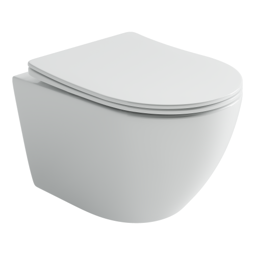 Унитаз подвесной Ceramica Nova UNO CN11001T белый с сиденьем микролифт смыв торнадо