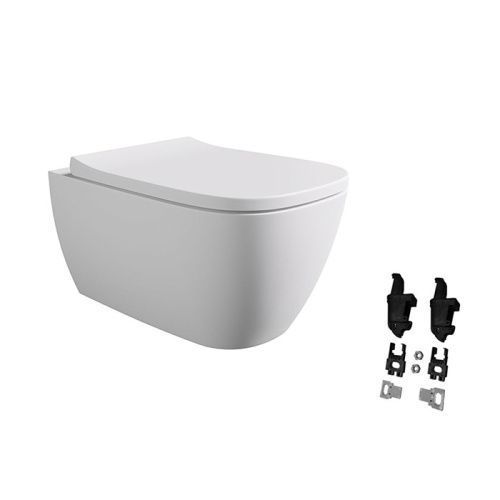 Унитаз подвесной Alice Wunder 45000109SET белый с сиденьем микролифт безободковый