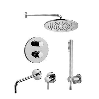 Душевая система Paffoni Light KITLIQ018CR006 встраиваемая в стену