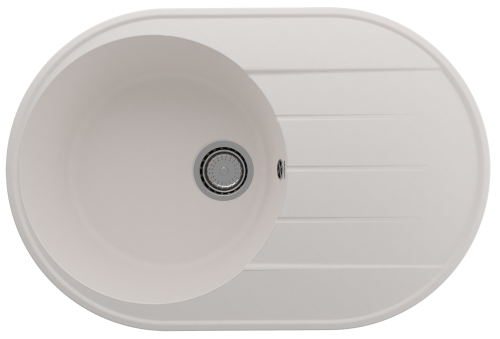 Кухонная мойка Ulgran Quartz Nora 750-01 75х50 цвет белый