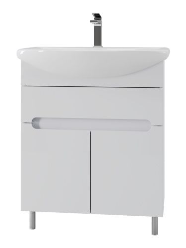 Тумба с раковиной Orange TOPLINE-Rio TR70-03E+RA 70х40 напольная цвет белый