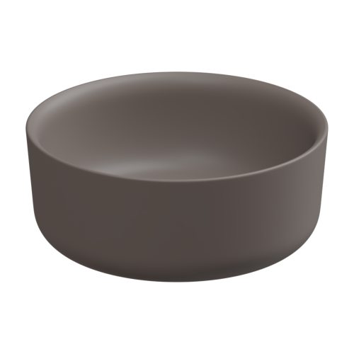 Раковина керамическая GSG Ceramic Design Hit! HILAVRO42029 40х40 накладная цвет коричневый без отверстий под смеситель