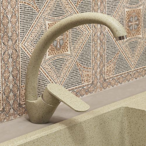 Смеситель для кухни Uperwood ECON UPD-002-02 UPD-E-002-02 на мойку бежевый