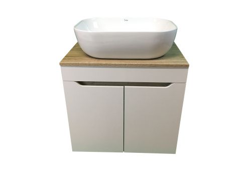 Тумба с раковиной Sintesi STL.W7024_SIN-LVB-APP-403 60х60 подвесная цвет коричневый