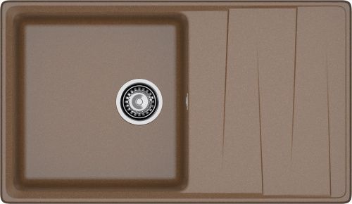 Кухонная мойка Granfest Level LV-860L терракот 85х50 цвет коричневый поверхность матовая