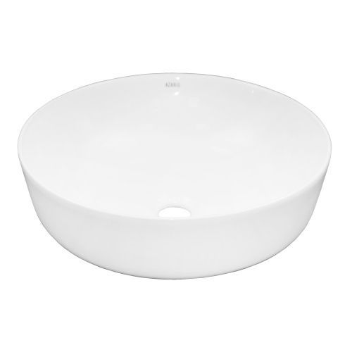 Раковина из сантехнического фаянса Azario AZ-3217 40 см накладная цвет белый без отверстий под смеситель