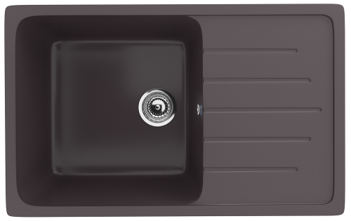 Кухонная мойка Ulgran Classic U-400-345 75х50 цвет коричневый