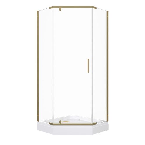 Душевой уголок Тритон Дека Щ0000073923 90х90 стекло прозрачное профиль хром с поддоном