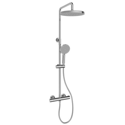 Душевая стойка Sancos Teo SC11001CH настенная цвет хром с термостатом