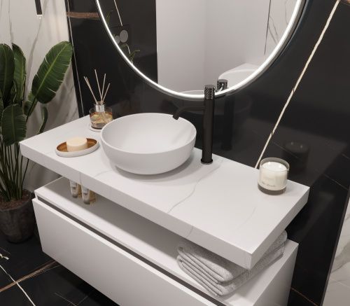 Столешница Armadi Art Flat 869-120-CLCT 120х50 накладная цвет белый