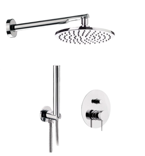 Душевая система Remer X Style X09S02O встраиваемая в стену цвет хром