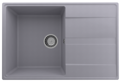 Кухонная мойка Ulgran Quartz Prima 750-05 75х50 цвет серый поверхность матовая