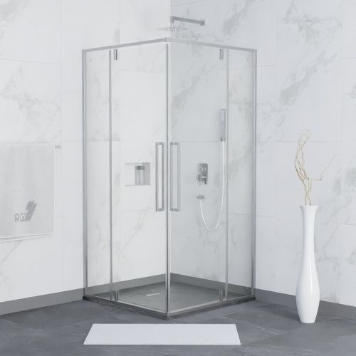Душевой уголок RGW Stilvoll 06323399-11 90х90 стекло прозрачное профиль хром без поддона
