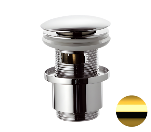 Донный клапан Remer 905CC2114DO золото